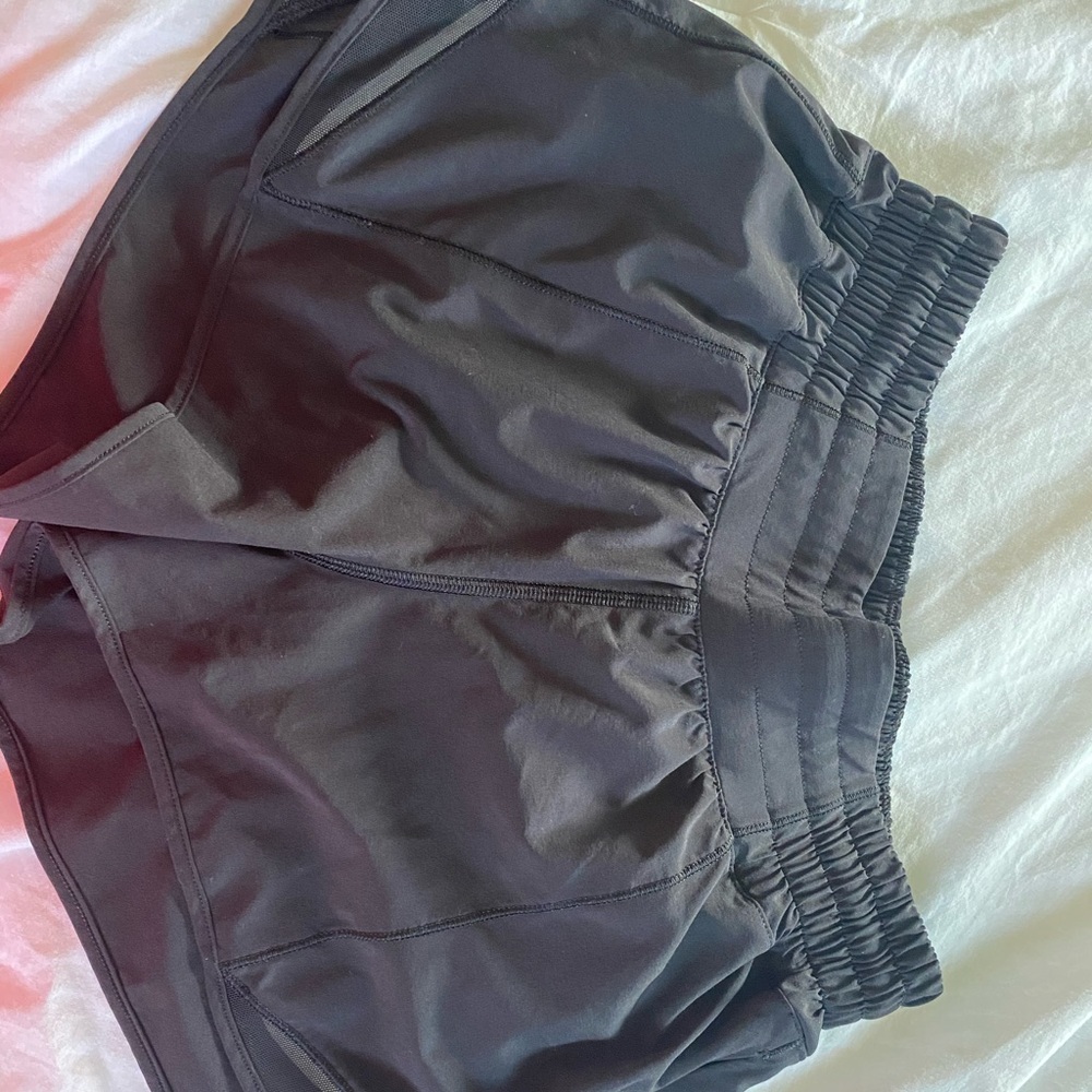 Black high waisted Lululemon shorts